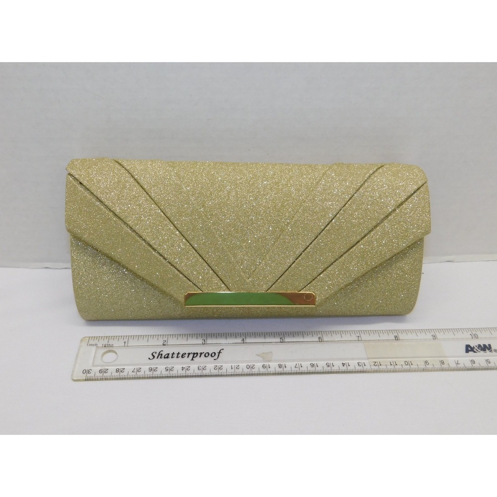 Naimo Gold Glitter Clutch